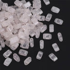 Beadia Natural Rose Quartz Stone Tila Beads 5x2mm Rectangle 2-Hole Spacer Beads for DIY Bracelet Earring Making 15"/Strand - color: Rose Quartz, size: 5x2mm