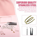 500 Pcs Double Open Jump Rings Kit, Zinc Alloy Mini Round Split Craft Jump Keychains Key Ring with Double Loops Connectors for Jewelry Making, Bracelets, Necklace, DIY (5, 6, 8, 10, 12mm) - color: Bronze