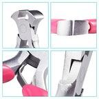 SPEEDWOX Mini End Nipper, 3" End Cutting Pliers with Pink PVC Handle, Jewelry Pliers for Beading Jewelry Making Wire Wrapping DIY Craft Hobby Supplies - style: 3" End Nippers