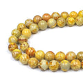 MJDCB 6mm Yellow Imperial Jasper Gemstone Beads Round Loose Stone Bead for Jewelry Making Bracelets Necklaces - color: Yellow Imperial Jasper, size: 6mm