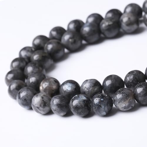 Black Glitter Stone Beads for Jewelry Making DIY Bracelet Necklace Jewelry Making 1 Strand 15.5inch 31PCS 12MM - color: Black Glitter, size: 12MM