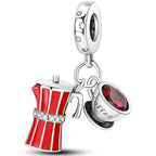 925 sterling silver bracelet necklace pendant, women's jewelry gift, dream catcher net bead pendant, suitable for original bracelets, parties, birthday jewelry gifts - color: KJC794