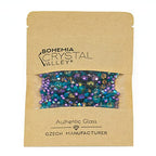 1.8oz (50g) of Blue Purple Mix of Czech Faceted Fire Polished Beads (Round, Catherdal, Rondelle) - color: Mix 04 Blue, size: 50 g