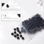 Raicegs 100pcs 8mm Black Tourmaline Beads Natural Gemstone Beads Round Loose Beads for Jewelry Making DIY Bracelets Necklace - color: Black Tourmaline, size: 8mm Round