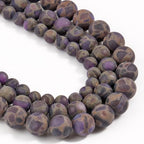 Matte Cloisonne Jasper Beads 6mm 60 Pcs Stone Beads for Jewelry Making Large Beads Bracelet Keychain Loose Round Smooth Gemstone Beads Necklace Earrings DIY Arts and Crafts Natural Stone Beads ﻿ - color: Matte Cloisonne Jasper, size: 6mm