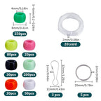 SUNNYCLUE DIY 8 Sets Pony Beads Kit - 8mm St Patrick's Day Green Plastic Beads - Keychain Making Kit - color: 8mm Pony Beads Kit St Patrick Day Themed