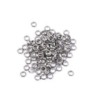 BEADIA Stainless Steel Spacer Beads 3.5x1.2mm Rondelle Loose Charm Caps Beads for DIY Jewelry Making 100pcs with 2mm Hole - color: 3.5x1.2mm 2mm