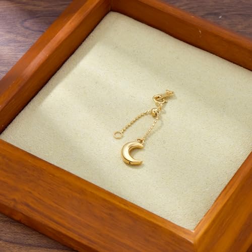 18k Yellow Gold 1"/2"/3"/4"/5"/6" Adjustable Necklace Extender Chain, 18k Gold Adjustable Necklace Extender Bracelet Anklet Extension Chain, Adjustable Bracelet Extender 18k Gold - color: style 5, size: 6inch