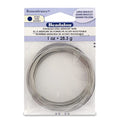 Beadalon Remembrance Stainless Steel Memory Wire, Round, Bracelet, Large, Bright, 1 oz, Approx. 60 coils - size: Bracelet, Large, style: 1 oz, approx. 60 coils