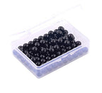 Natural Stone Beads 100pcs 8mm Black Obsidian Round Genuine Real Stone Beading Loose Gemstone Hole Size 1mm DIY Charm Smooth Beads for Bracelet Necklae Earrings Jewelry Making (Black Obsidian, 68mm) - color: Black Obsidian, size: 8mm