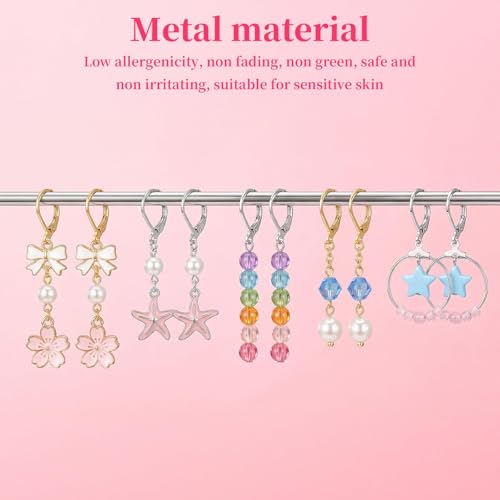 80 Pcs Leverback Earring Hooks - Stainless Steel Lever Back Earrings Clasps, Hypoallergenic French Ear Hooks & Clasps, Women Leverback Earring Findings for Earrings DIY Jewelry Making (Gold, Silver)