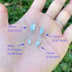 2pcs Adabele Authentic Sterling Silver 14mm Italian Rectangle Lobster Trigger Clasps Open Jump Ring Hypoallergenic Nickel Free for DIY Jewelry Making SS25-DD - color: Sterling Silver, size: 14mm (0.55") - 2pcs