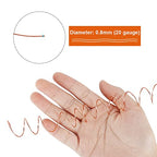 Tenn Well 20 Gauge Jewelry Wire, 328 Feet 0.8mm Bendable Aluminum Craft Wire for Jewelry Making, Beading, Sculpting and Bonsai Training (Copper) - color: Copper, size: 20 Gauge