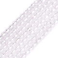 GEM-Inside Natural 4mm Clear White Quartz Gemstone Loose Beads Round Faceted AAA Grade Crystal Energy Stone Power for Jewelry Making 15" - color: Aaa Clear White Quartz, size: 4mm