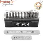 ImpressArt - Signature Homeroom Metal Stamp Set, Letters Uppercase & Numbers Bundle