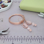 The Beadsmith Half-Round Craft Wire – Soft Temper Jewelry Wire, Rose Gold Color, 21 Gauge, 4 Yards - color: Rose Gold, size: 21 Gauge