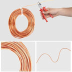99.9% Soft Copper Wire, 6 Gauge/ 4.1 mm Diameter, 12.5 Feet / 3.8m, 1 Pound Spool Pure Copper Wire, Jewelry Making Wire Craft Wire - size: 6 Gauge(4.1 Mm), 1 Pound