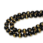 MJDCB Natural Stone Beads 6mm 60pcs Round Black Onyx Carved Dragon Loose Gemstone Bead Charms for Jewelry Making Bracelet Necklace Earring Pendant - color: Black Onyx Carved Dragon, size: 6mm