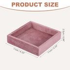 uxcell Stackable Jewelry Storage Tray, Empty Tray Drawer Organizer, Small Display Box for Earrings, Necklaces, Rings and Bracelets, Pink - color: Pink