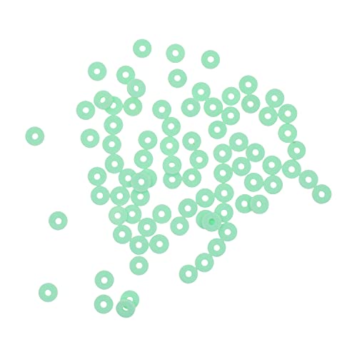Mandala Crafts Aqua Heishi Beads 8mm – 1500 Flat Polymer Disc Clay Beads for Adult Jewelry Making Spacer Beads, Bracelets, Necklaces, and Earrings - color: Aqua, size: 8mm 1500 PCs