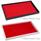 20-Pack Foam Cushion Flocked Jewelry Pads - Flat Full Size - Rings, Necklaces, Bracelets, Watches Presentation - Red by The Display Guys - color: Red, size: Insert - Flat Pad (20-Pack)