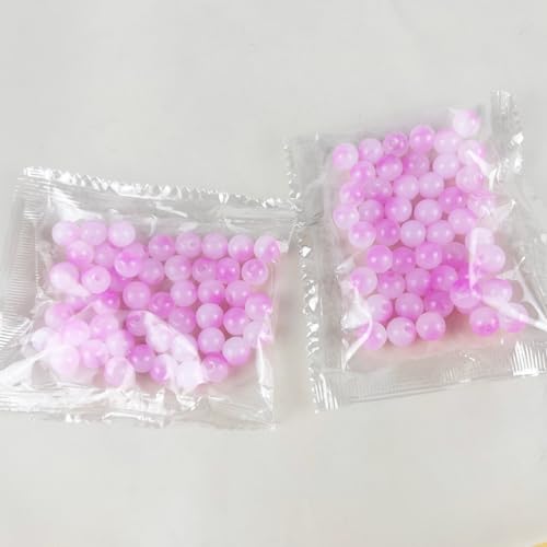 100 Pack 8mm Glass Beads for Jewelry Making, Graduated Color Mix, Bulk DIY Craft Supplies - color: Color2