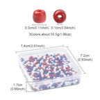Patriotic Beads for Jewelry Making Red Blue Glass Seed Beads for DIY Independence Day Necklace Bracelets Keychain