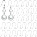 100pcs Safety Non-Allergenic Plastic Earring Hooks Ear Wire Anti Allergy Hooks Earring Findings DIY Jewelry Making for Sensitive Ears (Clear-100pcs) - color: Clear Hook 100pcs