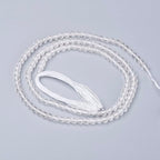 LiQunSweet 100 Pcs 3mm Natural Quartz Crystal Beads Strands Faceted Round Clear Loose Crystal Gemstone Bead Spacer for DIY Bracelet Necklace Materials - color: Natural Quartz Crystal Beads_3mm