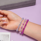 YITOHOP Bicone Glass Beads,1500pcs 48 Colors 6mm Sparkly Crystal Beads, Faceted Bracelet Beads Loose Craft Bead for Friendship Bracelet Necklace Earring Jewelry Making - size: 6mm