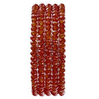 BEADIA Natural Red Agate Beads 4x2mm 120pcs Faceted Rondelle Loose Semi Gemstone Beads for Jewelry Making Design - color: Red Agate