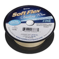Soft Flex 21 Strand Beading Wire - Fine 0.14 Diameter - 30 Feet Design Wire - style: Bone Nylon