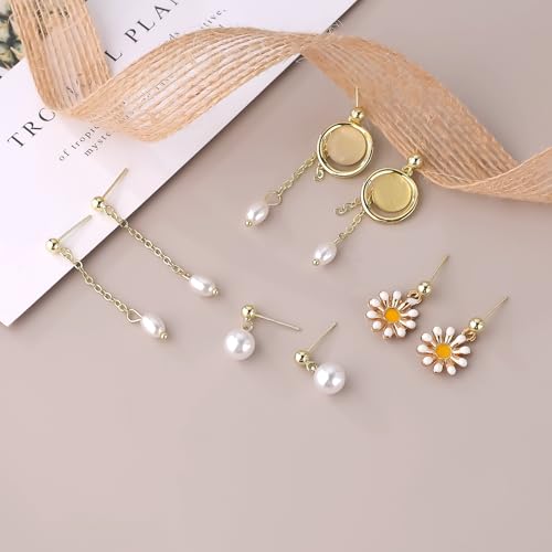 50PCS 14K Gold and Silver Ball Earring Posts Hypoallergenic Earring Studs Ball Ear Pin with 925 Sterling Silver Post for DIY Jewelry Making Findings - color: B Style -14K Gold and Silver Smooth Ball