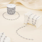 YOUBEIYEE 13 Feet Stainless Steel Silver Chain for Jewelry Making Hollow Heart Link Chain for Women Necklace DIY Chains Bulk - color: Heart Silver