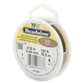 Beadalon 19 Strand Stainless Steel Bead Stringing Wire, .018 in / 0.46 mm, Bronze, 100 ft / 31 m - color: Bronze, style: .018 in / 0.46 mm, 100 ft / 31 m