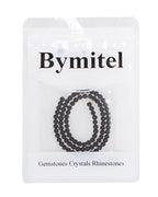 Bymitel 90 pcs Natural Genuine Real Round Loose Stone Beads Gemstone Spacers for Charm DIY Jewelry Making 15.5" per Strand 4mm (Black Volcanic Lava, 4mm) - color: Black Volcanic Lava, size: 4mm
