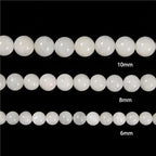 65Pcs 6mm Rainbow Moonstone Natural Round Loose Real Stone Beads Gemstone Genuine for DIY Hand Made Craft Jewelry Bracelet Earring Necklace String Making Energy Healing Power