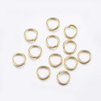 HDSupplies 100 Pieces - 304 Gold Tone Stainless Steel Jump Rings - 9mm - 15 Gauge (1.5mm Thickness) - color: Gold Tone Stainless Steel, size: 9mm / 1.5mm Thick / 15 Gauge