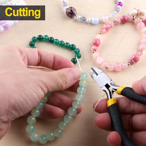 SPEEDWOX Diagonal Pliers Side Cutter Pliers 4 Inches Mini Fine Wire Cutting Plier Nippers Flush Cutter with Spring Micro Wire Cutters for Jewelry Making Crafts Beading Work - size: Diagonal Pliers