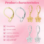80 Pcs Leverback Earring Hooks - Stainless Steel Lever Back Earrings Clasps, Hypoallergenic French Ear Hooks & Clasps, Women Leverback Earring Findings for Earrings DIY Jewelry Making (Gold, Silver)