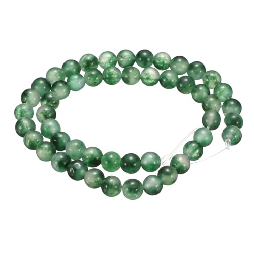 HARFINGTON 50pcs Natural Stone Beads 6mm Fluorite Green Round Gemstone Stone Loose Beading Real Genuine Smooth Balls Bead for Jewelry Making Bracelets Necklace Earrings DIY - color: Fluorite Green, size: 6mm