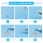 SUNNYCLUE 1 Box DIY 10 Pairs Tibetan Style Earring Making Kits Flower Star Filigree Alloy Pendants Charms with Natural Gemstone Beads for Jewelry Making Supplies - color: Celtic Knot Earring 3