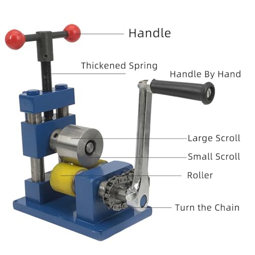 YIEPET Multifunctional Hand-cranked Combination Bracelet Bending Machine、Rolling Machine Ring Bending Machine, Jewelry Bending Machine, Crank Ring Bracelet for Processing Rings, Bracelets, Earrings