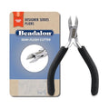 Beadalon Designer Series Semi-Flush Cutter, Black Vinyl-Free Grips, Stainless Steel, Box Joint, Double Leaf Springs, 4.75 in - color: Black, style: Semi-Flush Cutter