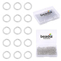 BEADIA Platinum Plated Jump Rings Non Tarnish 5mm 400pcs for Jewelry Making Findings - color: Platinum, size: 0.7x5mm