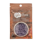 John Bead 25g Cylin Beads Purple Silver Lined 11/0 Glass Cylindrical Seed Beads for Jewelry Bracelets Necklaces Earrings Making Embroidery - color: Purple Silver Lined