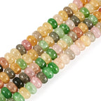 About 155~159pcs/strand Rondelle Glass Beads Imitation Gemstones Loose Spacer Beads for Jewelry Making Bracelet Necklace Earring DIY Crafts, 8x5mm, Colorful - color: Colorful