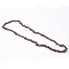 5-8mm 34 inches Natural Crystal Mahogany Obsidian Stone Beads for Jewelry Making Tumbled Drilled Irregular Gravel Gemstones Chips Stone Beads by Strand - color: Mahogany Obsidian