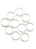 10pcs 925 Sterling Silver Open Jump Rings, 16 Gauge 12.0mm OD/9.5mm ID Made in USA by CRAFT WIRE - size: 12.0mm OD/9.5mm ID