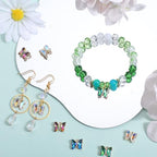 SUNNYCLUE 1 Box 32Pcs Butterfly Charms Crystal Dangle Charms 12x10mm Glass Butterfly Beads AB Color Rhinestone Micro Pave Cubic Zirconia Butterflies Charm for Jewelry Making Charms DIY Craft Supplies - color: 1 Box 32Pcs AB Color Butterfly Charms 12x10mm